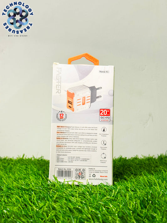 Faster {20 WATT} Wall Charger PD