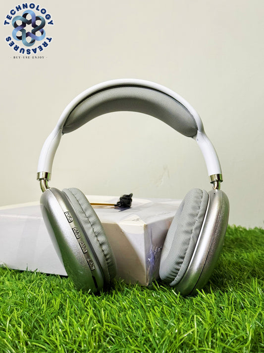 P9 Pro Max Wireless Bluetooth 5.1 Headphones - Hi-Fi Headset with TF Card Slot - Gaming Headset Featuring Stereo Surround Sound, Volume Adjustment, Noise Cancellation - Over Ear Headphones for PC and Mobile - Built-in Mic for Android & iPhone