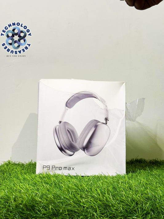 P9 Pro Max Wireless Bluetooth 5.1 Headphones - Hi-Fi Headset with TF Card Slot - Gaming Headset Featuring Stereo Surround Sound, Volume Adjustment, Noise Cancellation - Over Ear Headphones for PC and Mobile - Built-in Mic for Android & iPhone